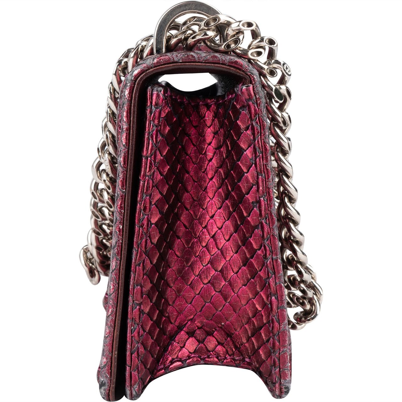 Dior Dior Metallic Python Mini Diorama Crossbody Bag Roze