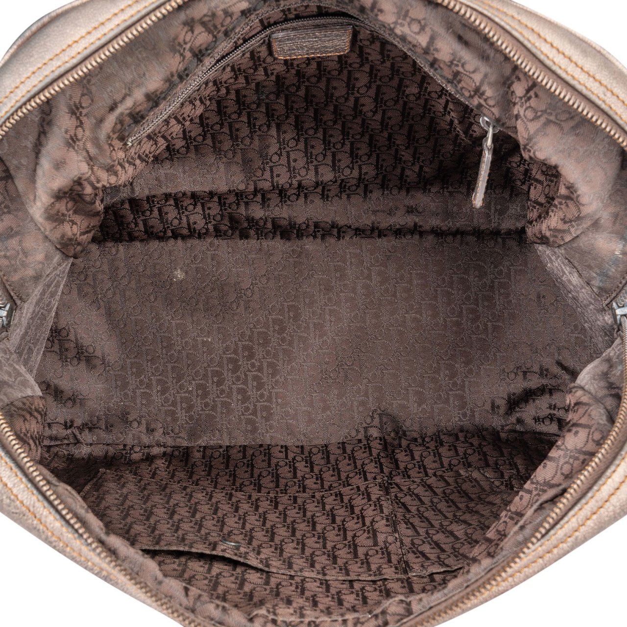 Dior Christian Dior Metallic Leather Gaucho Saddle Handbag Divers