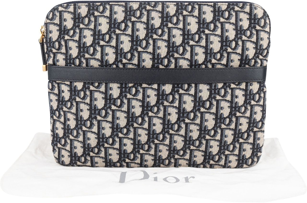 Dior Dior Trotter Monogram Clutch Zwart