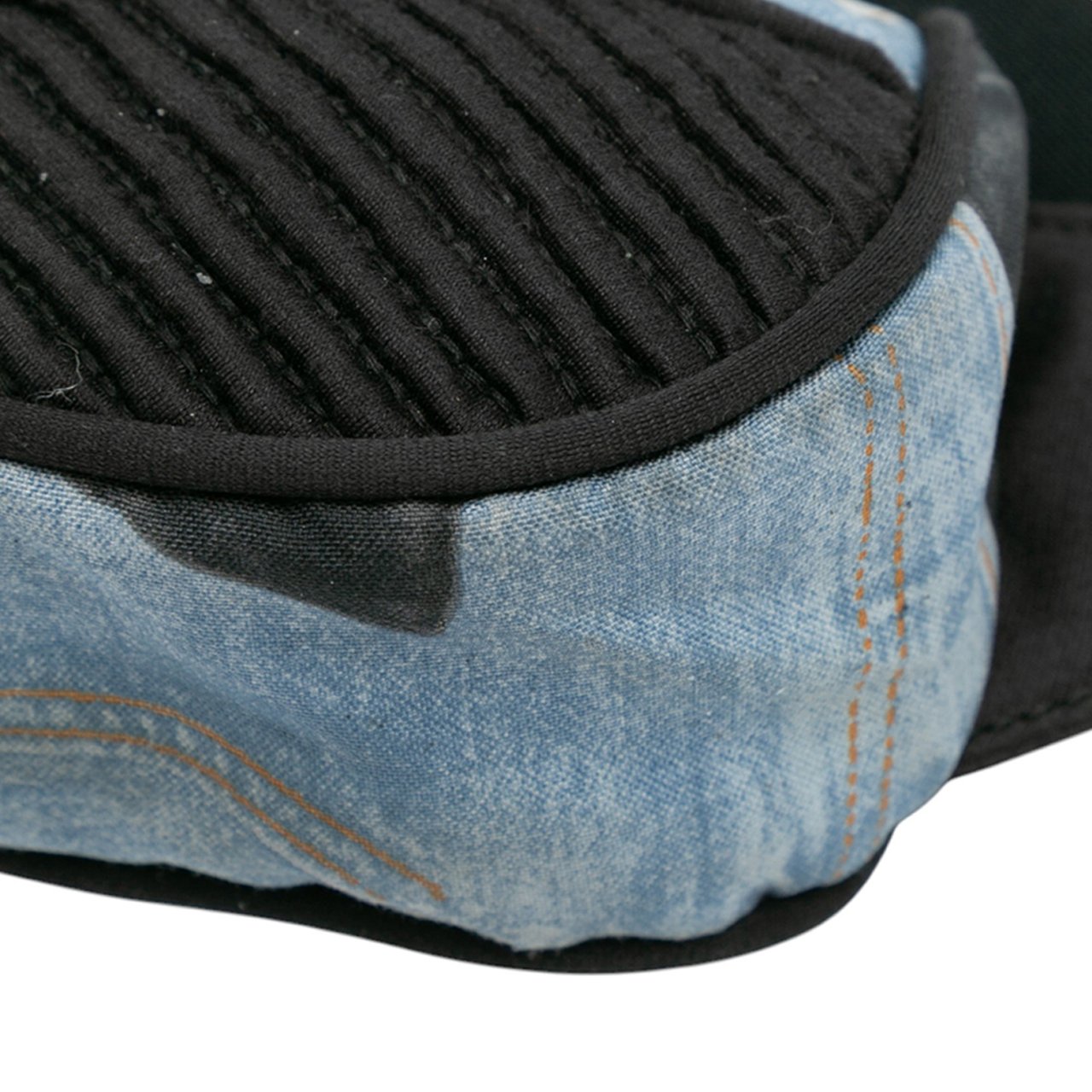 Dior Canvas Printed Denim Crossbody Blauw