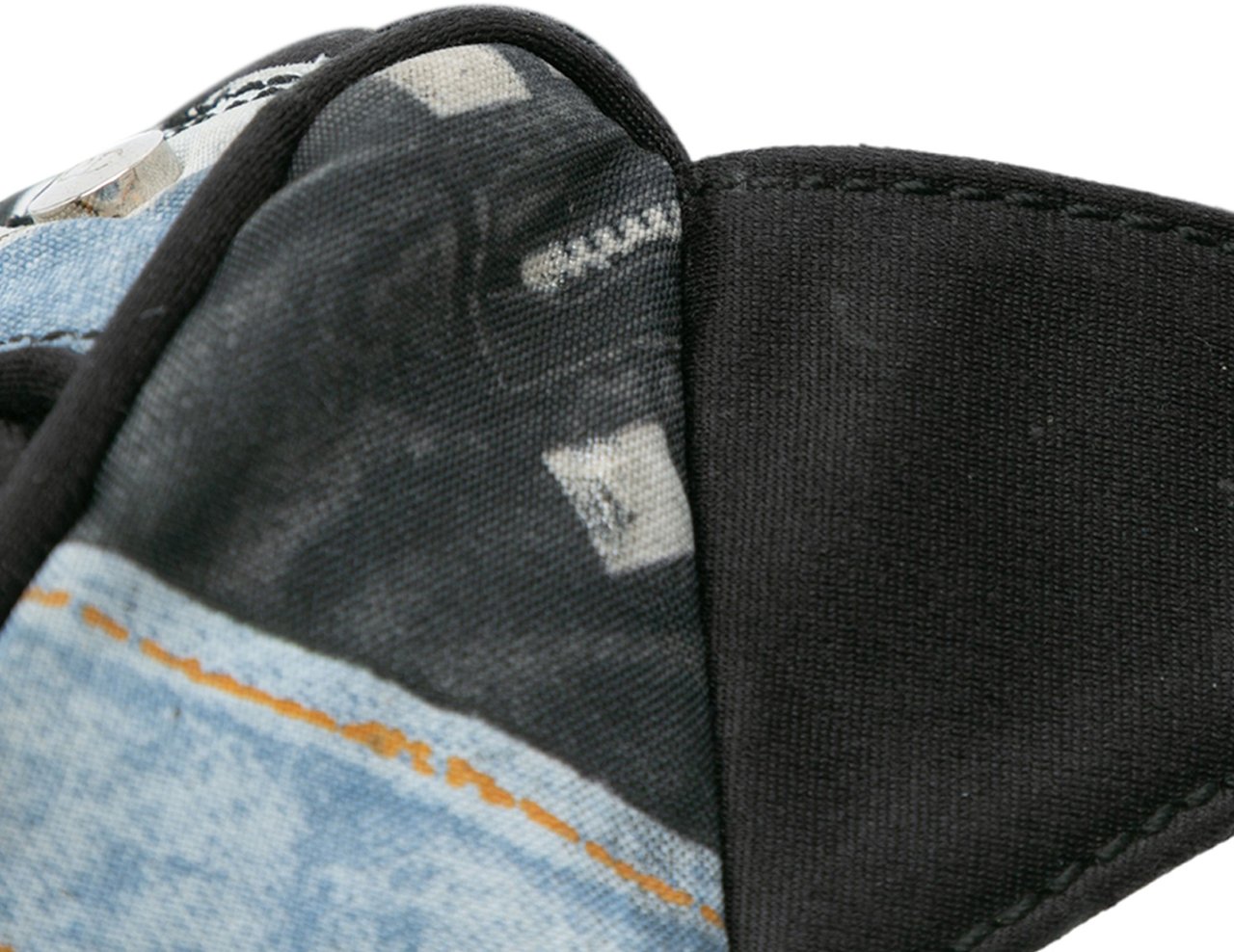 Dior Canvas Printed Denim Crossbody Blauw