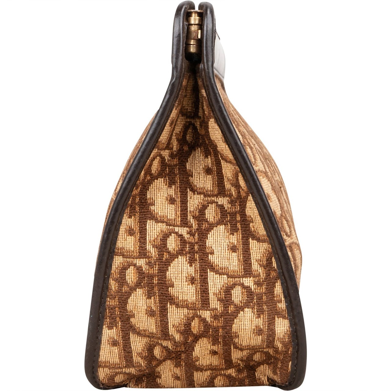 Dior Christian Dior Trotter Monogram Clutch Bruin