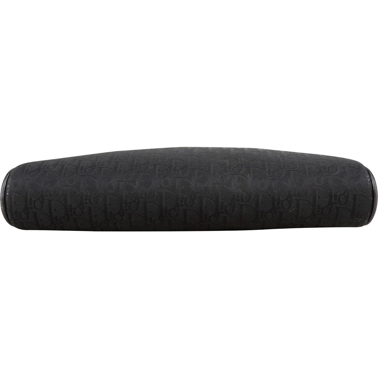 Dior Christian Dior Satin Trotter Monogram Clutch Zwart