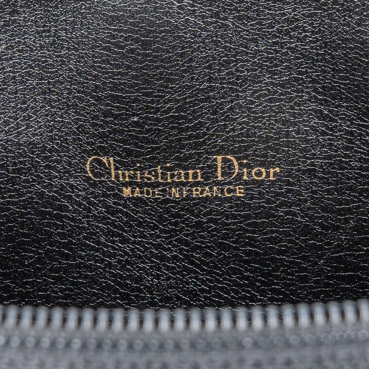 Dior Christian Dior Satin Trotter Monogram Clutch Zwart
