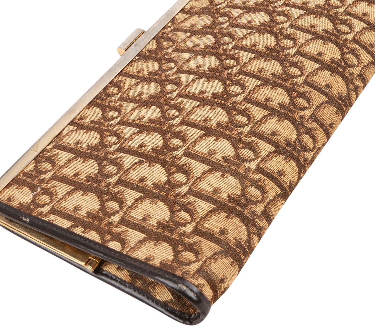 Dior Christian Dior Trotter Monogram Vintage Clutch Bruin