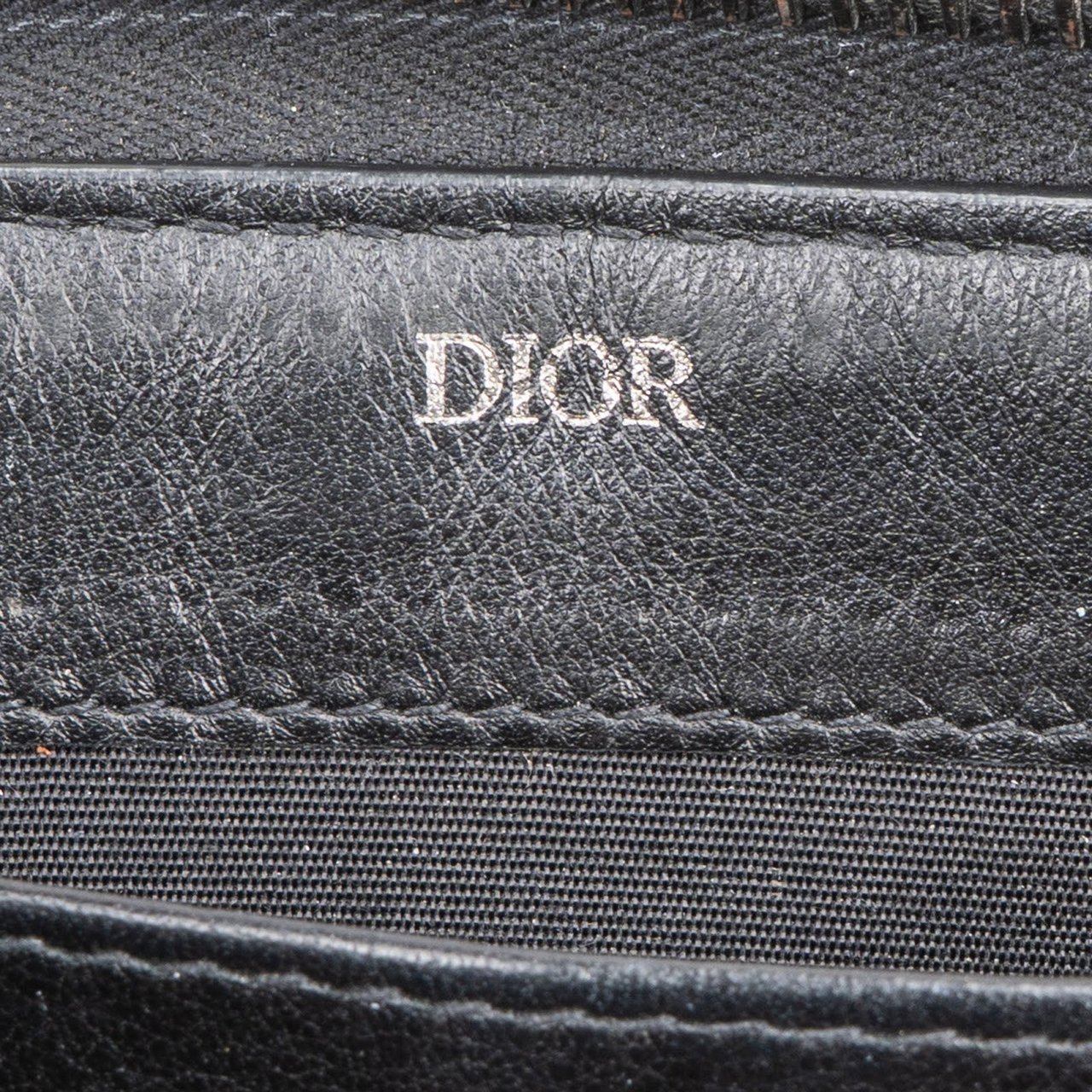Dior Christian Dior Trotter Monogram Zipped Long Wallet Beige