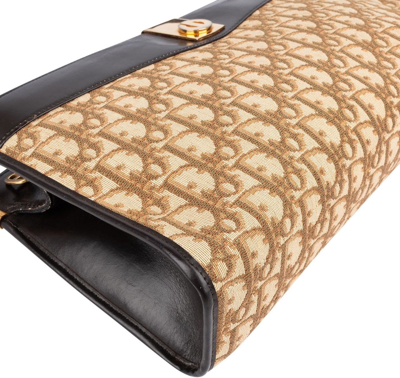 Dior Christian Dior Trotter Monogram Vintage Shoulder Bag Bruin