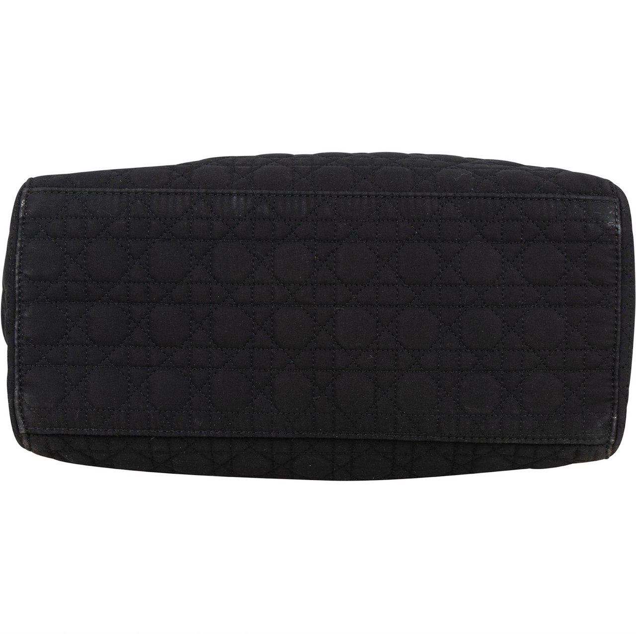 Dior Christian Dior Quilted Nylon Cannage Lady Dior Handbag Zwart