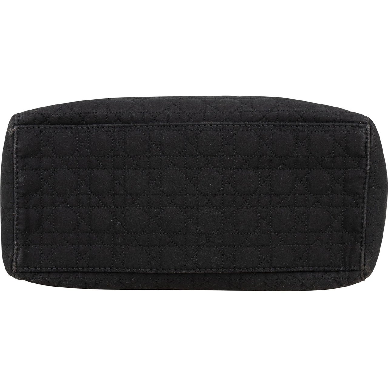 Dior Christian Dior Quilted Nylon Cannage Lady Dior Handbag Zwart