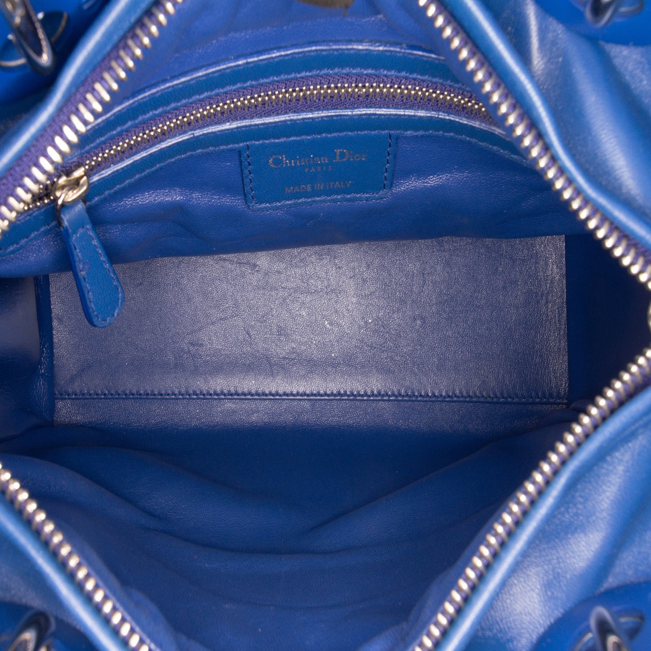 Dior Medium Denim Ombre Lady Dior Blauw