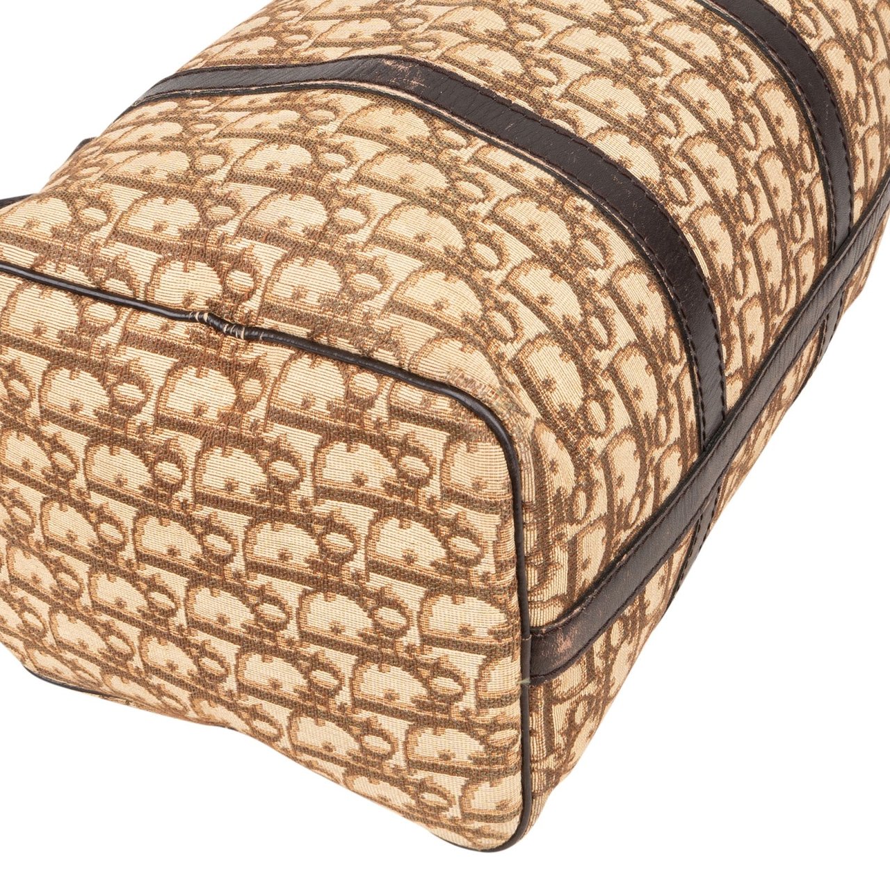 Dior Christian Dior Monogram Trotter Boston 30 Handbag Beige