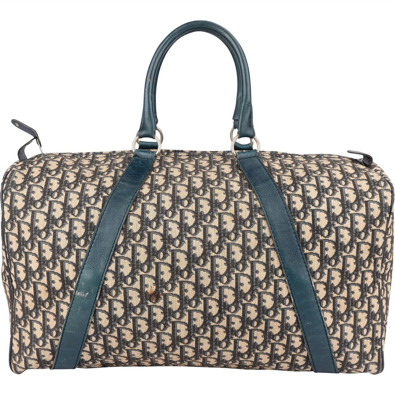 Dior Christian Dior Monogram Trotter Monogram Boston 45 Travel Bag Blauw