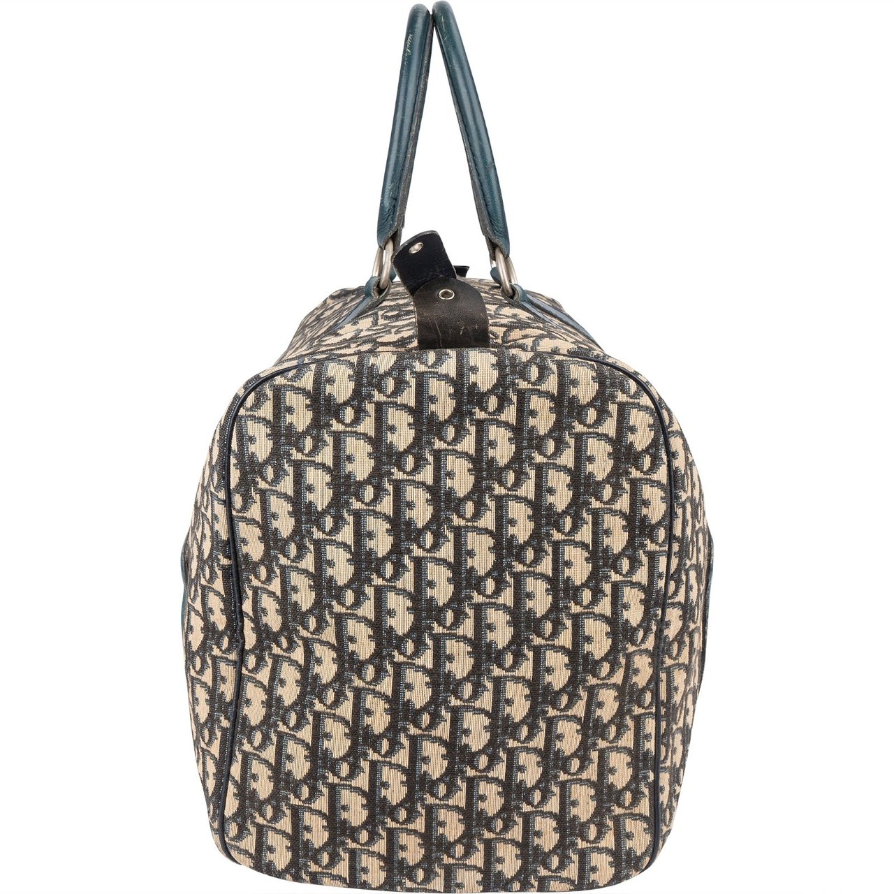 Dior Christian Dior Monogram Trotter Monogram Boston 45 Travel Bag Blauw