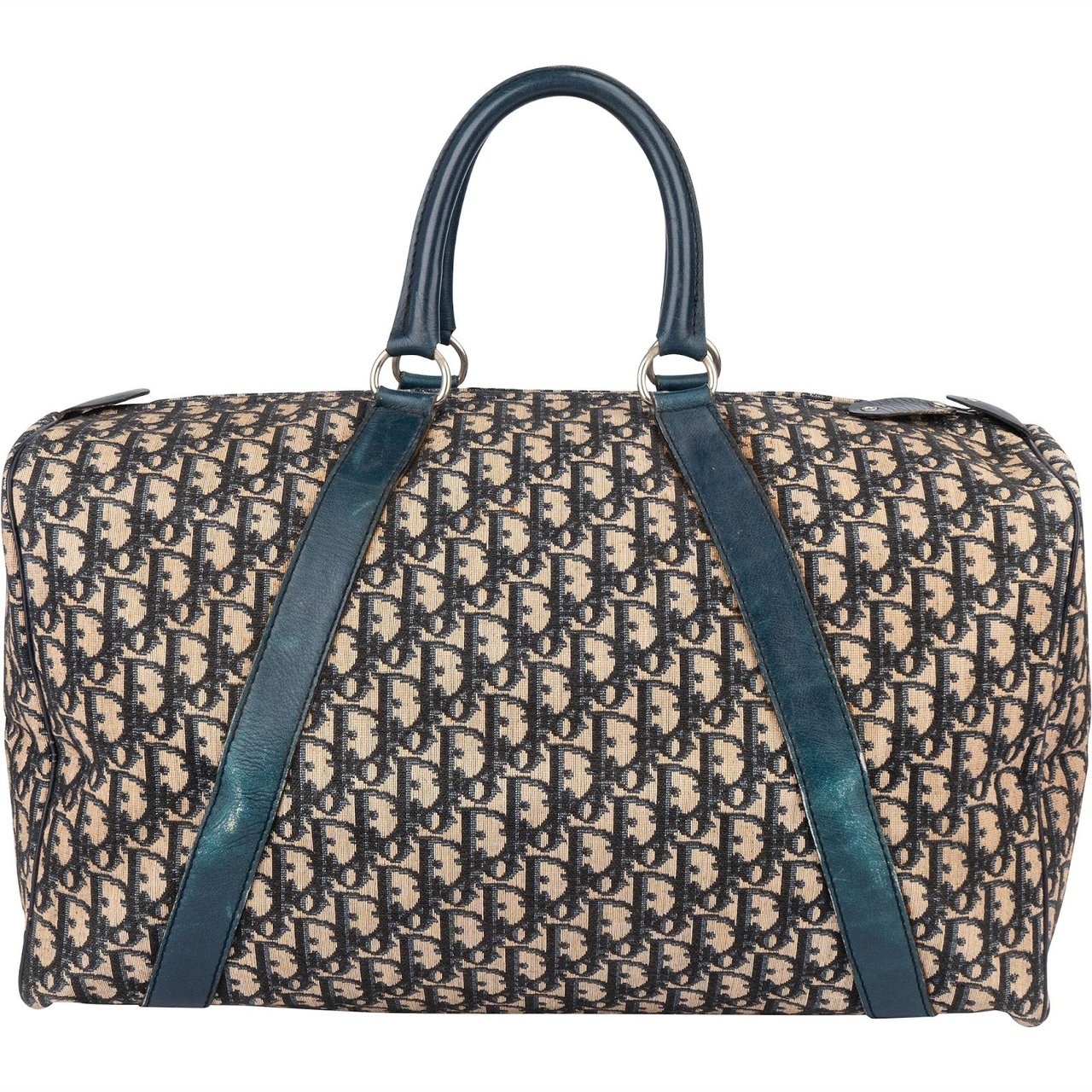 Dior Christian Dior Trotter Monogram Boston 45 Travel Bag Blauw
