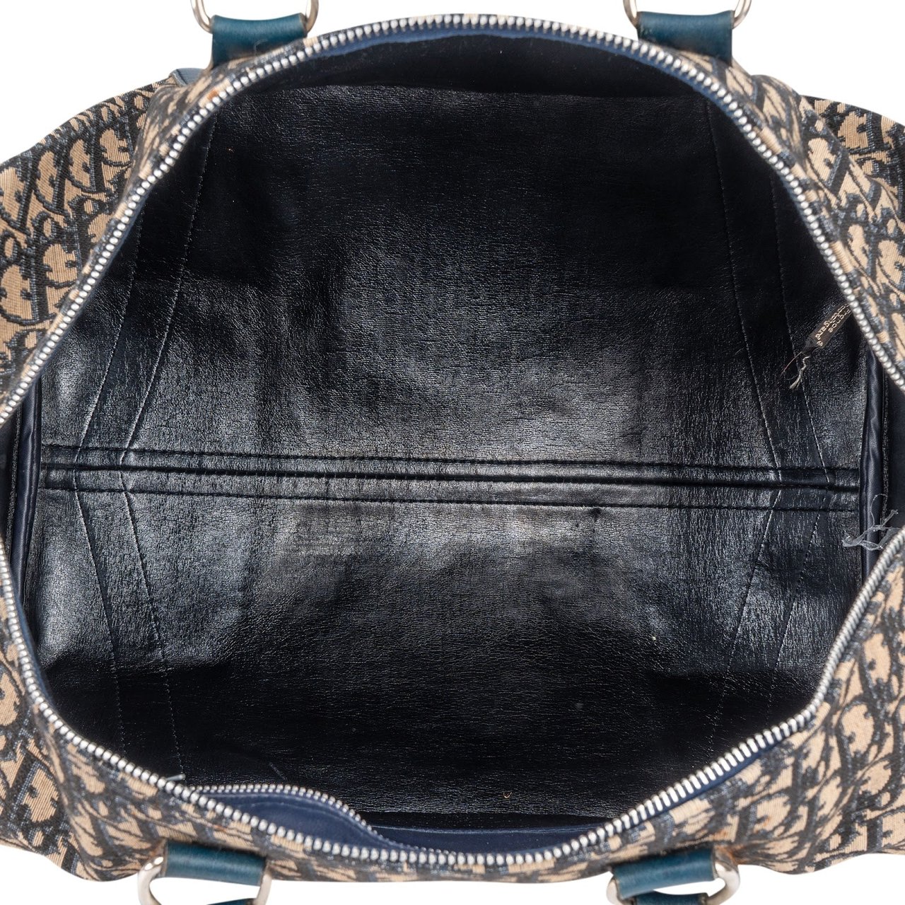 Dior Christian Dior Trotter Monogram Boston 45 Travel Bag Blauw