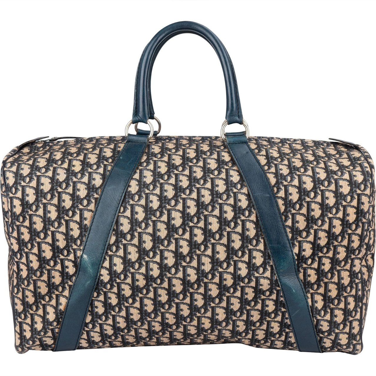 Dior Christian Dior Trotter Monogram Boston 45 Travel Bag Blauw