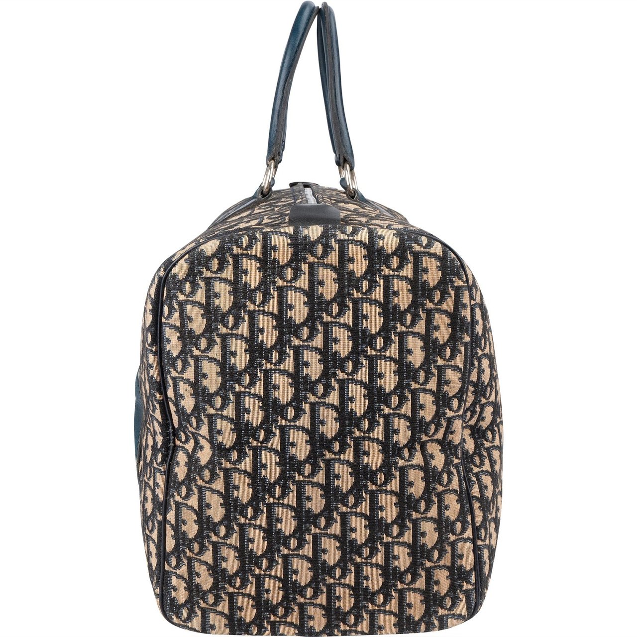 Dior Christian Dior Trotter Monogram Boston 45 Travel Bag Blauw