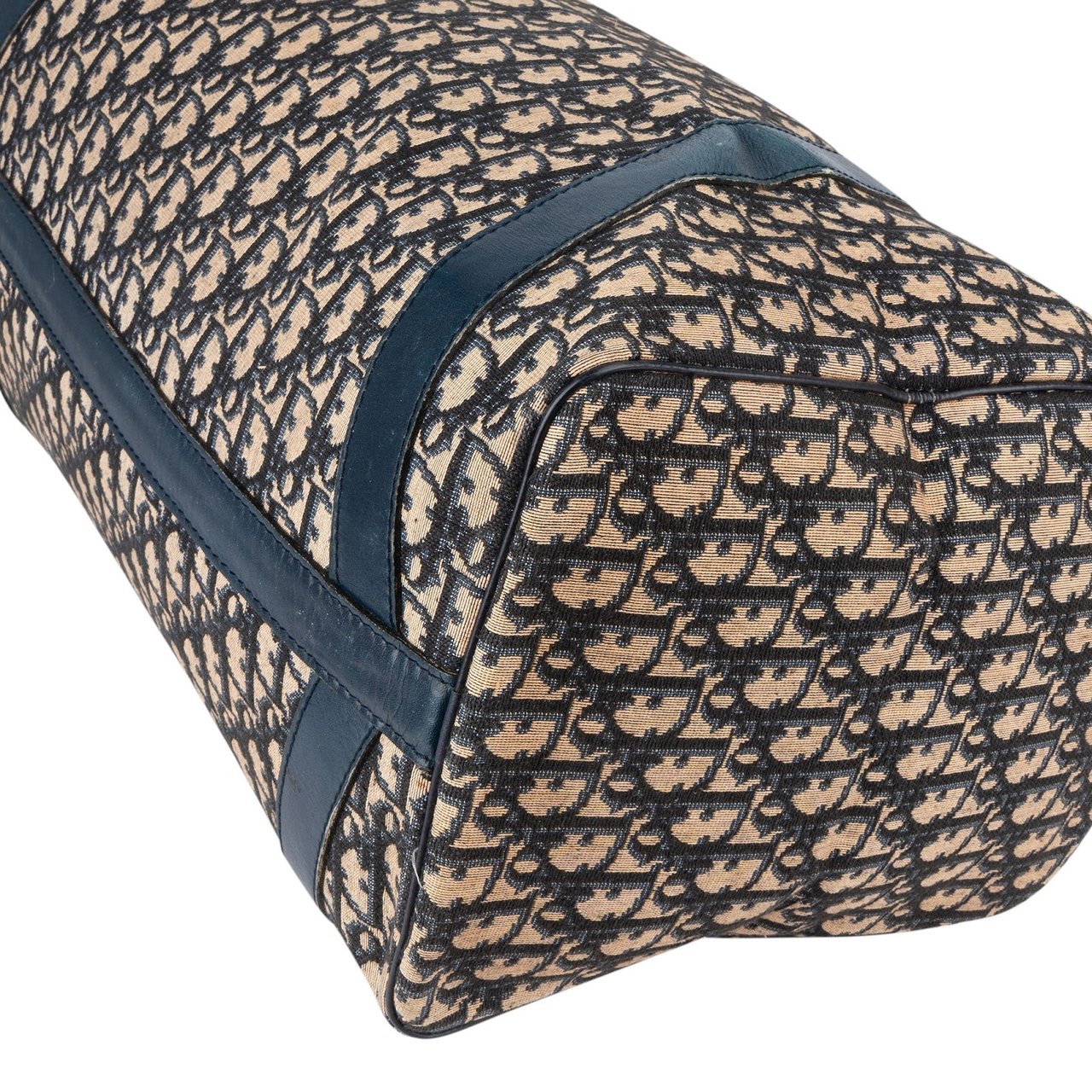 Dior Christian Dior Trotter Monogram Boston 45 Travel Bag Blauw