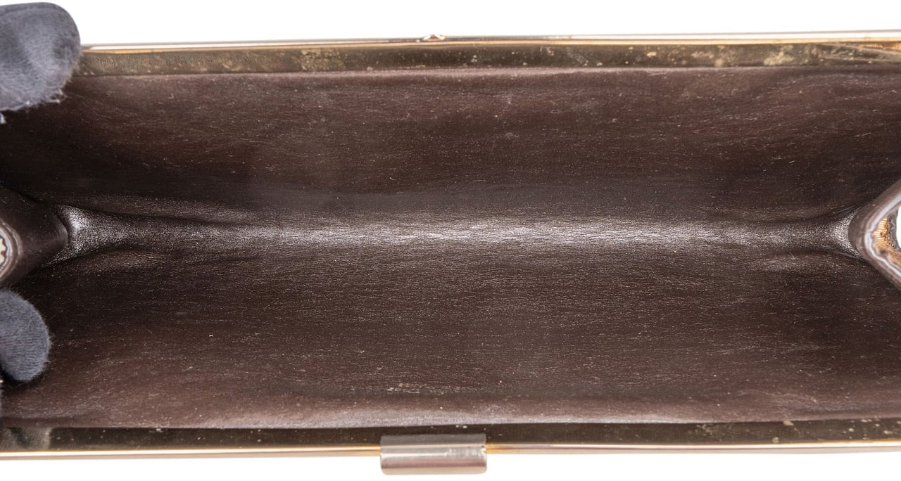 Dior Christian Dior Trotter Monogram Vintage Clutch Bruin