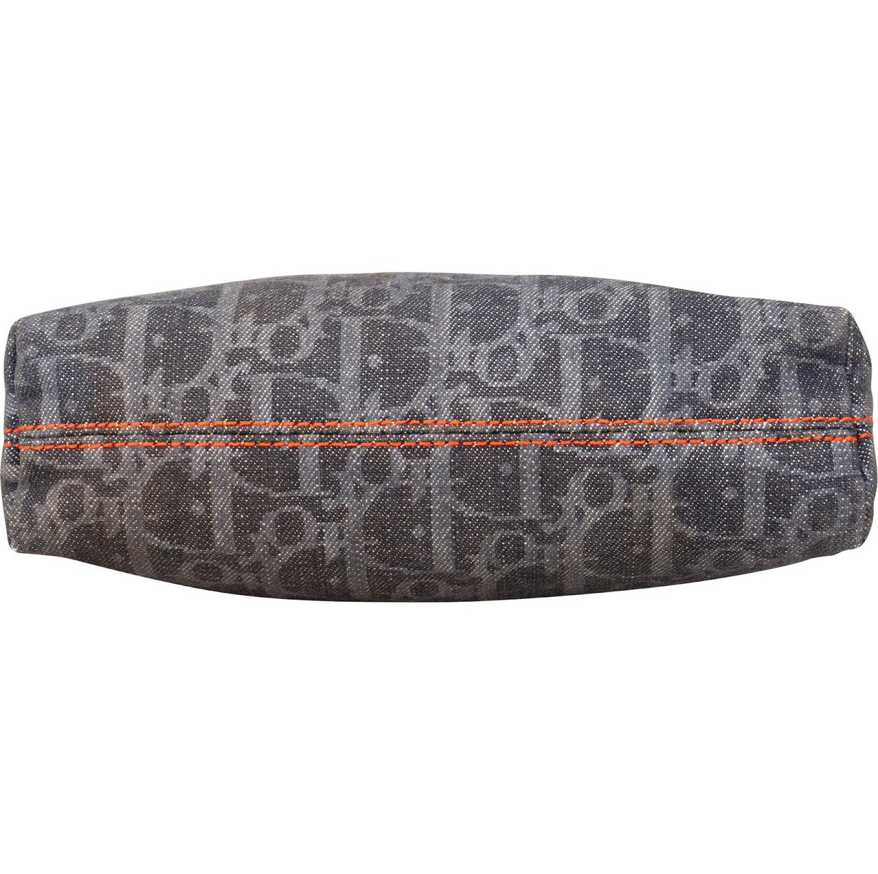 Dior Christian Dior Denim Trotter Monogram Pouch Blauw