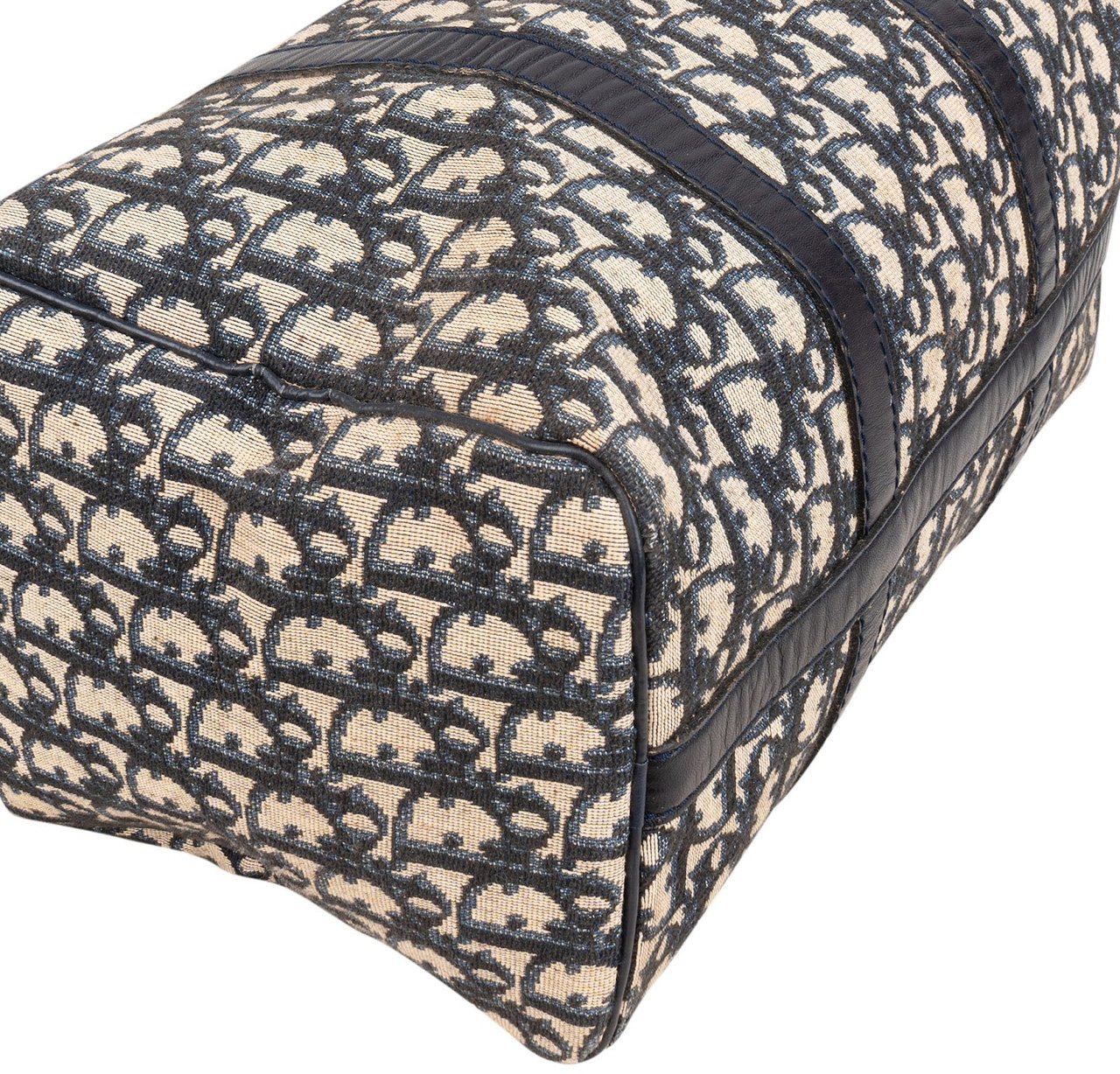 Dior Christian Dior Trotter Monogram Boston 30 Handbag Blauw