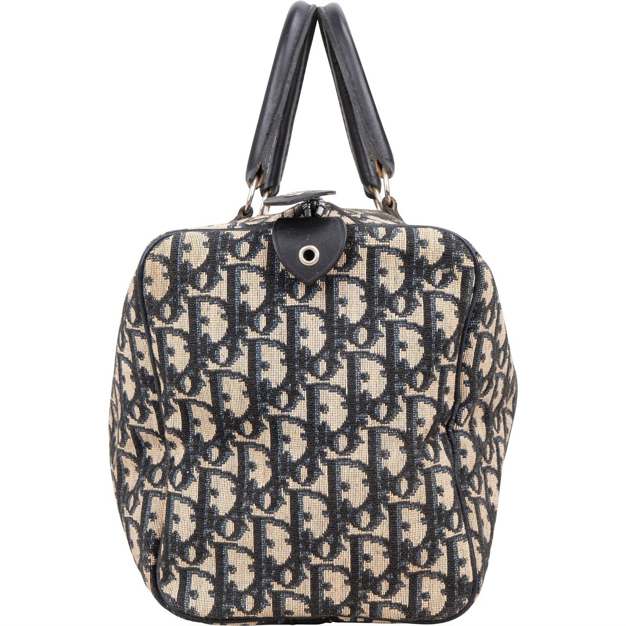 Dior Christian Dior Trotter Monogram Boston 30 Handbag Blauw