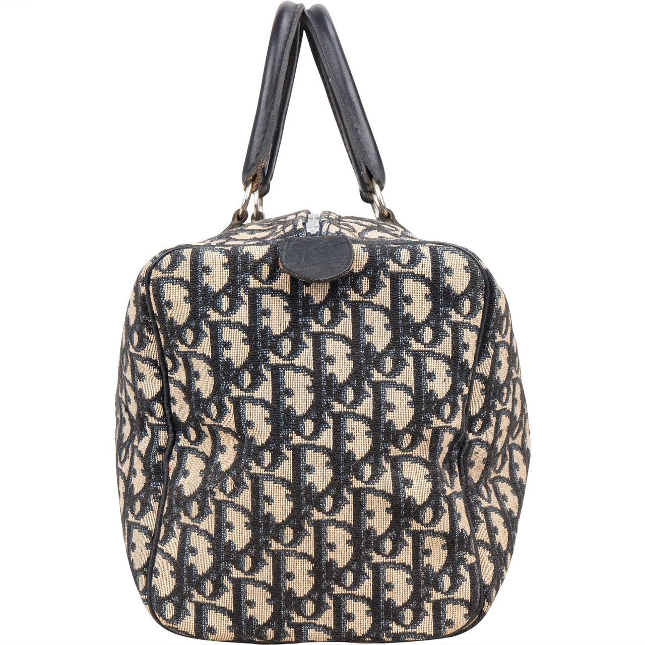 Dior Christian Dior Trotter Monogram Boston 30 Handbag Blauw