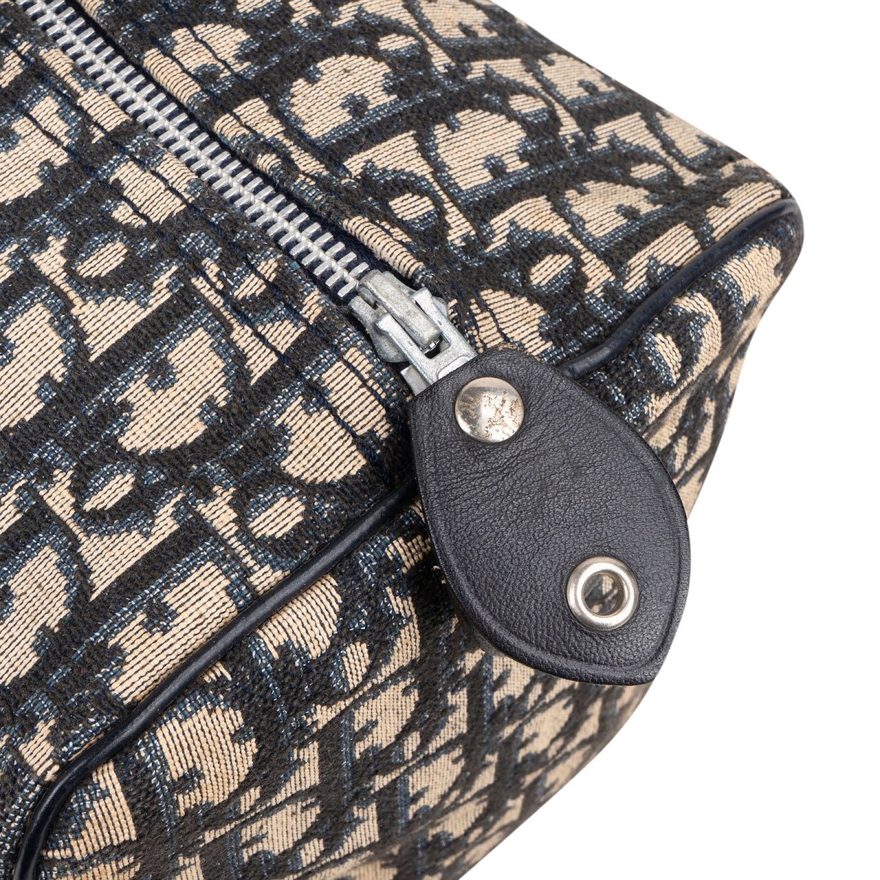 Dior Christian Dior Trotter Monogram Boston 30 Handbag Blauw