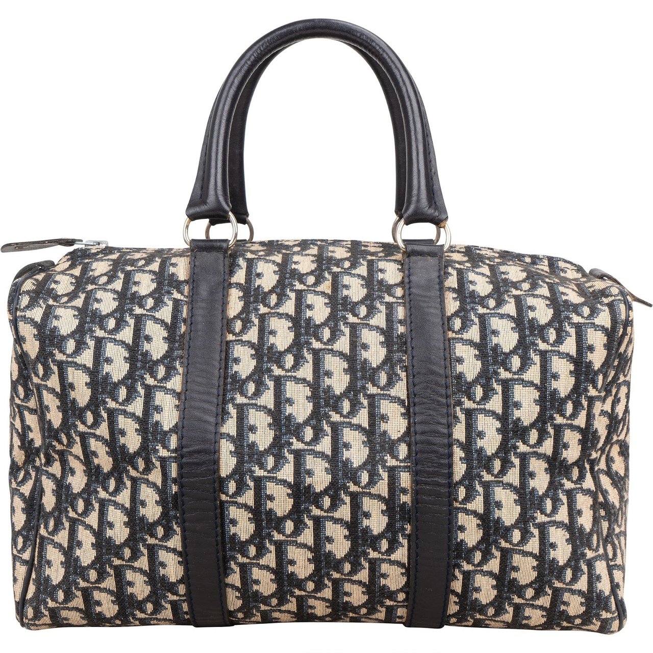 Dior Christian Dior Trotter Monogram Boston 30 Handbag Blauw