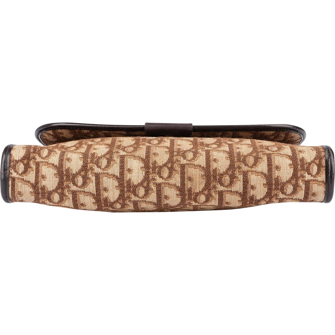 Dior Christian Dior Trotter Monogram Single Flap Crossbody Bag Bruin