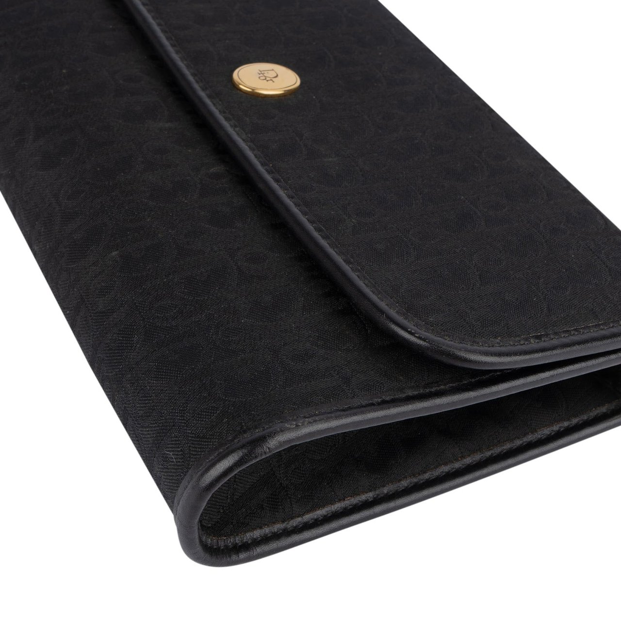 Dior Christian Dior Oblique Monogram Single Flap Shoulder Bag Zwart