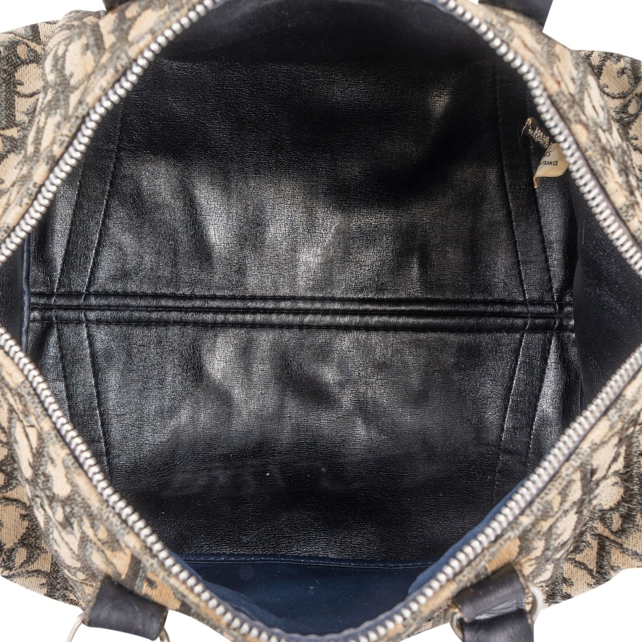 Dior Christian Dior Trotter Monogram Boston 30 Handbag Beige