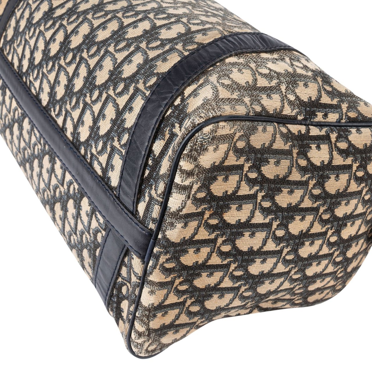 Dior Christian Dior Trotter Monogram Boston 30 Handbag Beige