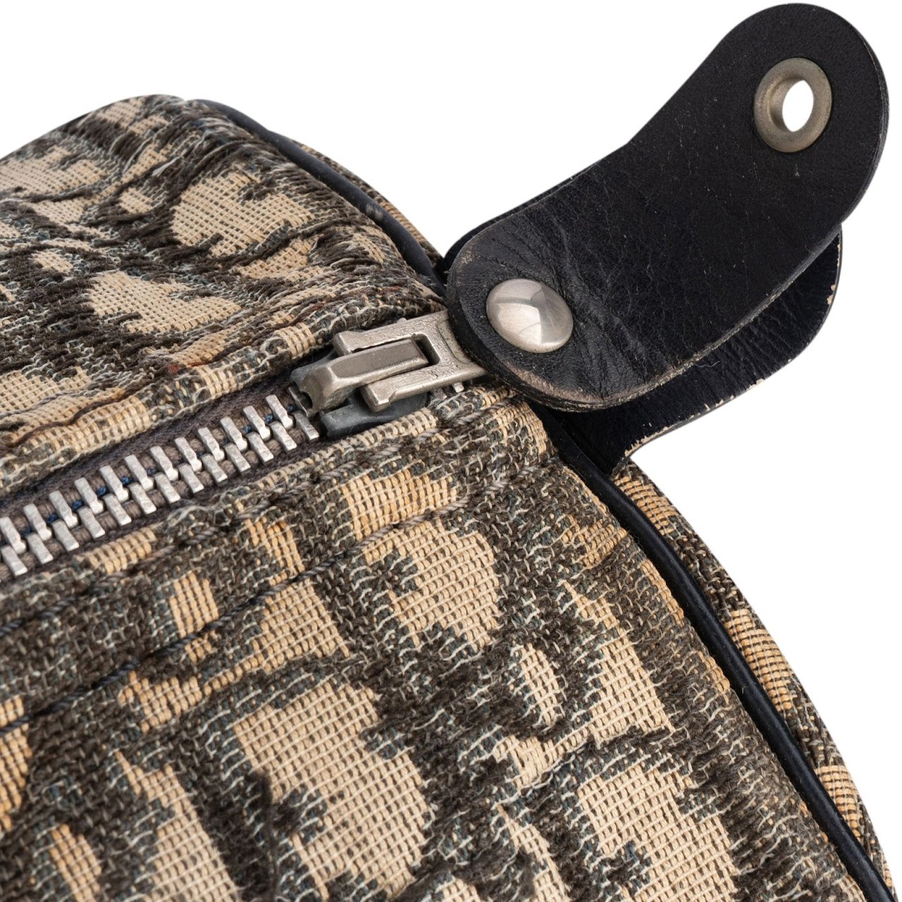 Dior Christian Dior Trotter Monogram Boston 30 Handbag Beige