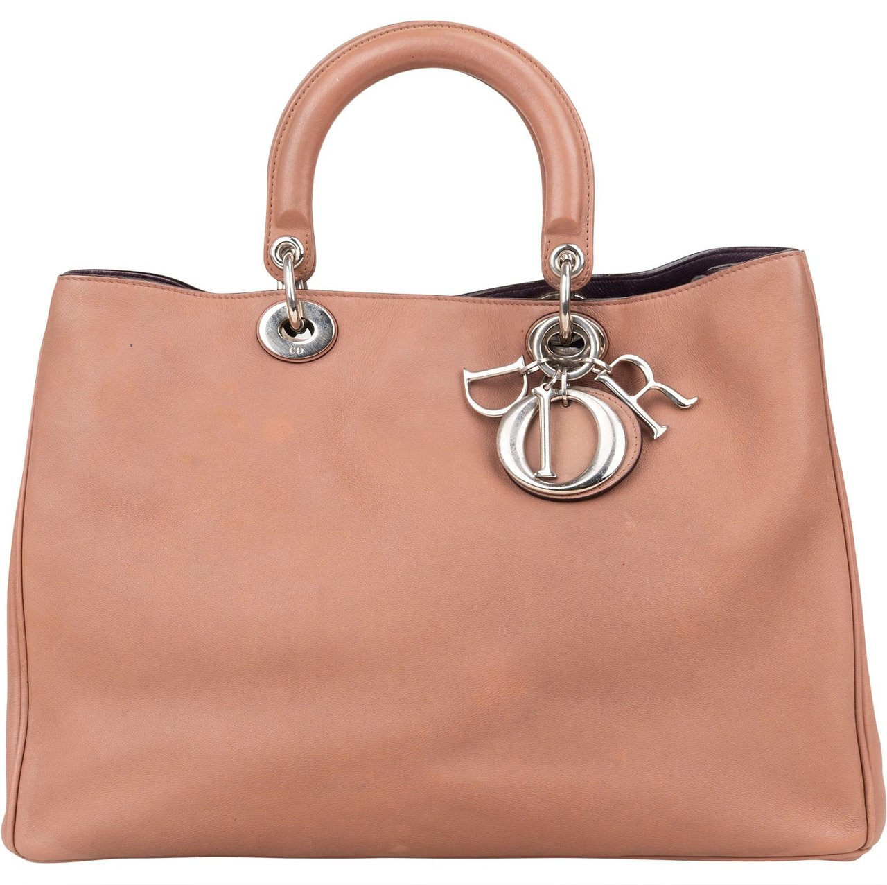 Dior Christian Dior Calfskin Diorissimo Tote Handbag Divers
