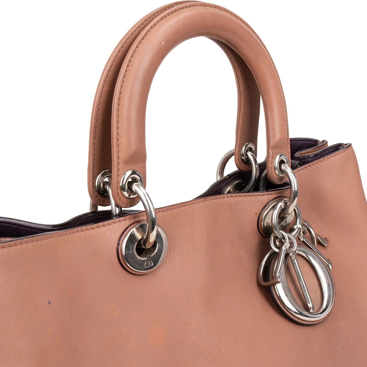Dior Christian Dior Calfskin Diorissimo Tote Handbag Divers