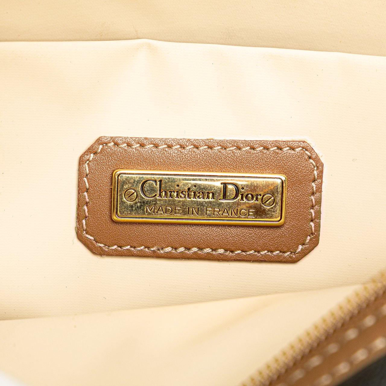 Dior Honeycomb Coated Canvas Clutch Zwart