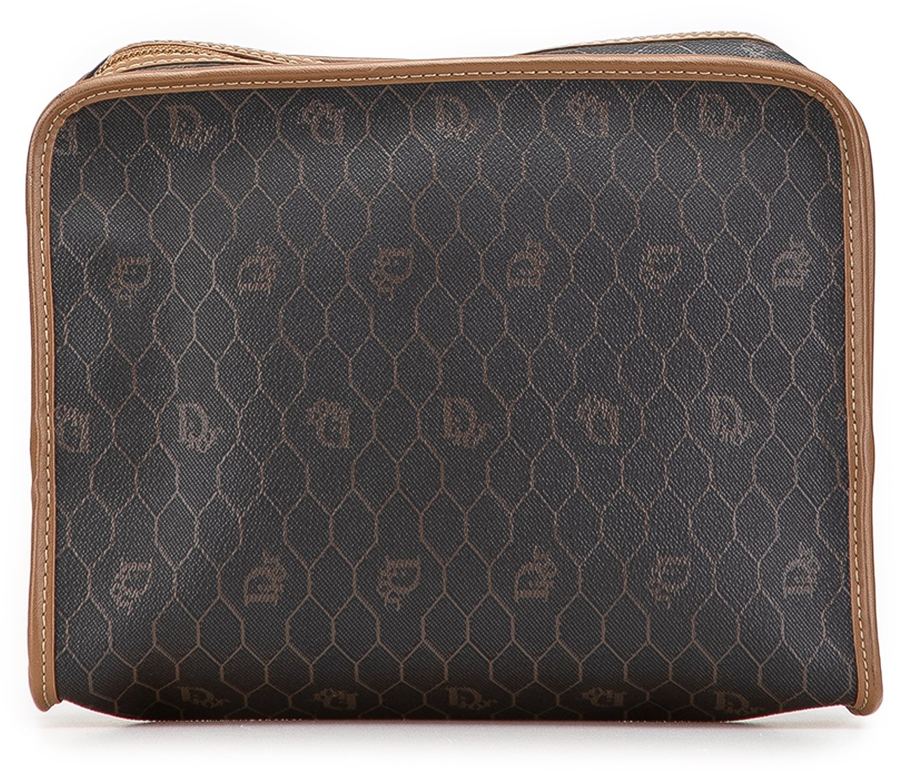 Dior Honeycomb Coated Canvas Clutch Zwart