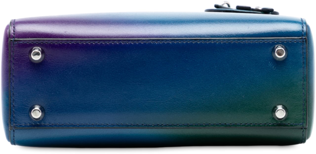 Dior Mini Ombre Calfskin Lady Dior Blauw