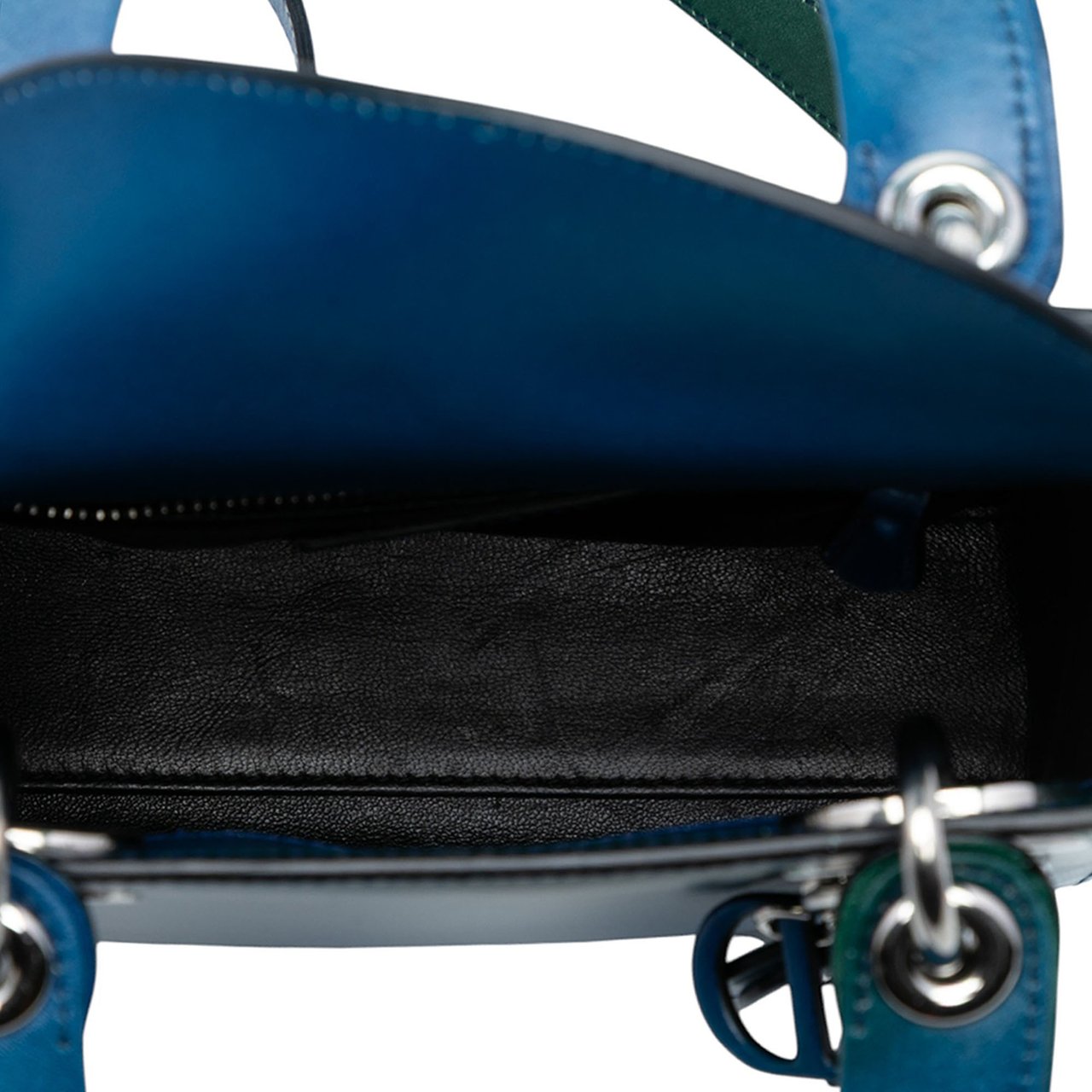 Dior Mini Ombre Calfskin Lady Dior Blauw