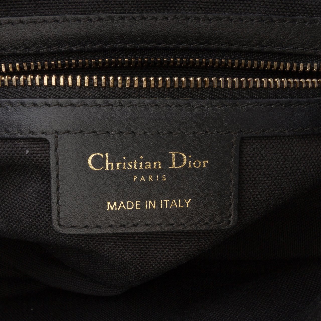 Dior Oblique Canvas Saddle Bag Zwart