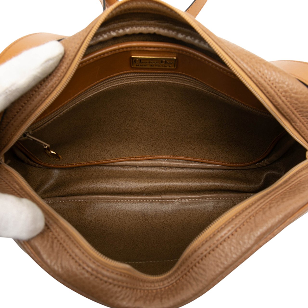 Dior Leather Crossbody Bruin