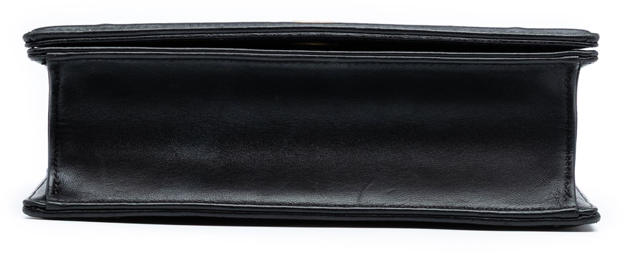 Dior Small Lambskin Studded Diorama Flap Zwart