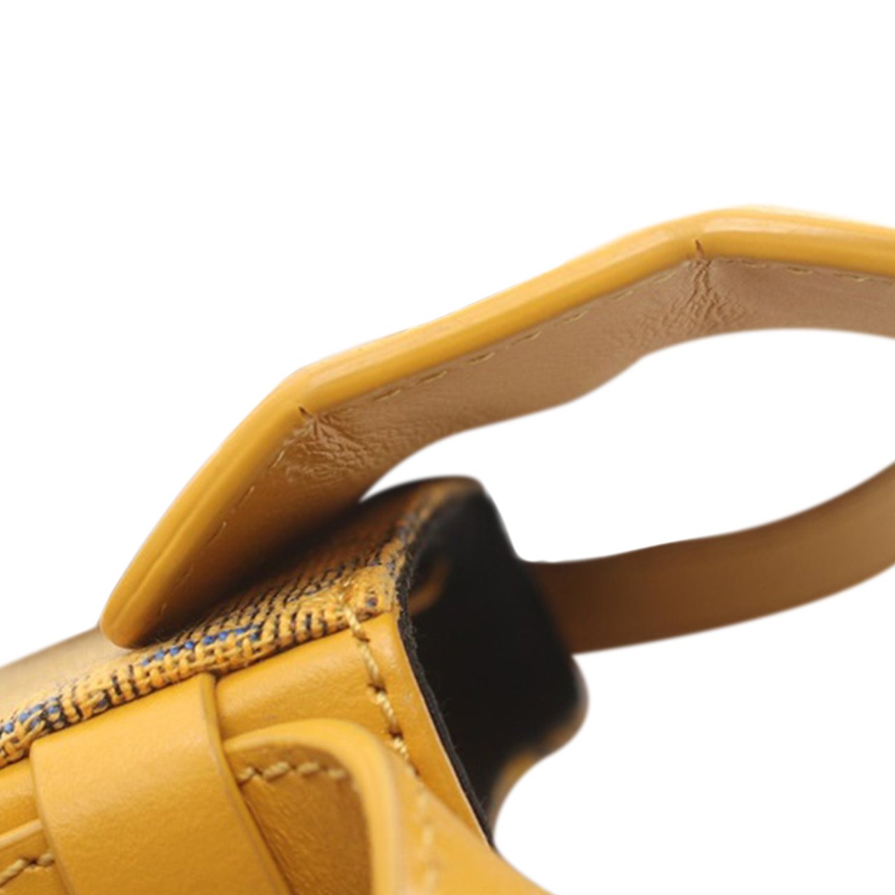 Dior Nano Oblique Lock Pouch Crossbody Geel