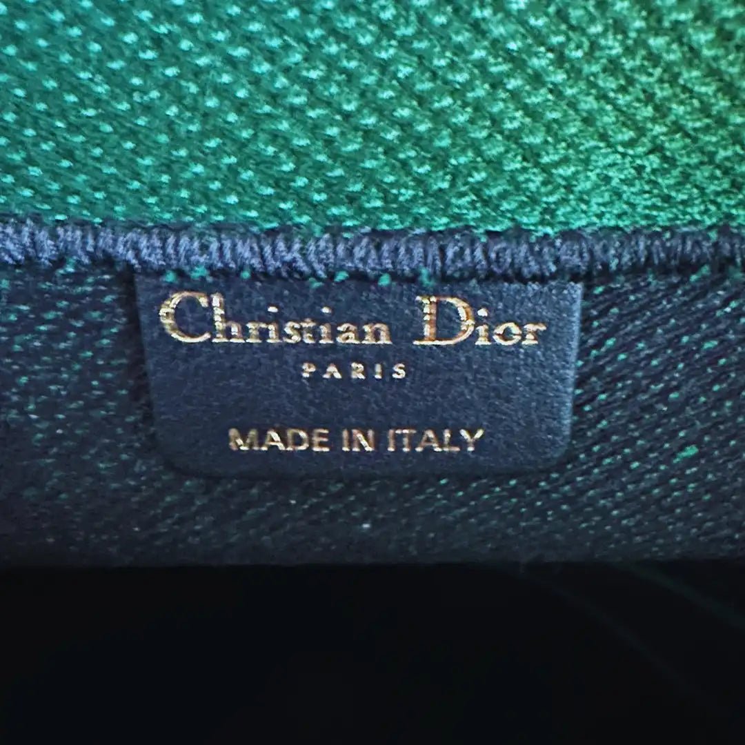 Dior Dior Book Tote Large Check Leaf green / black / very good Groen