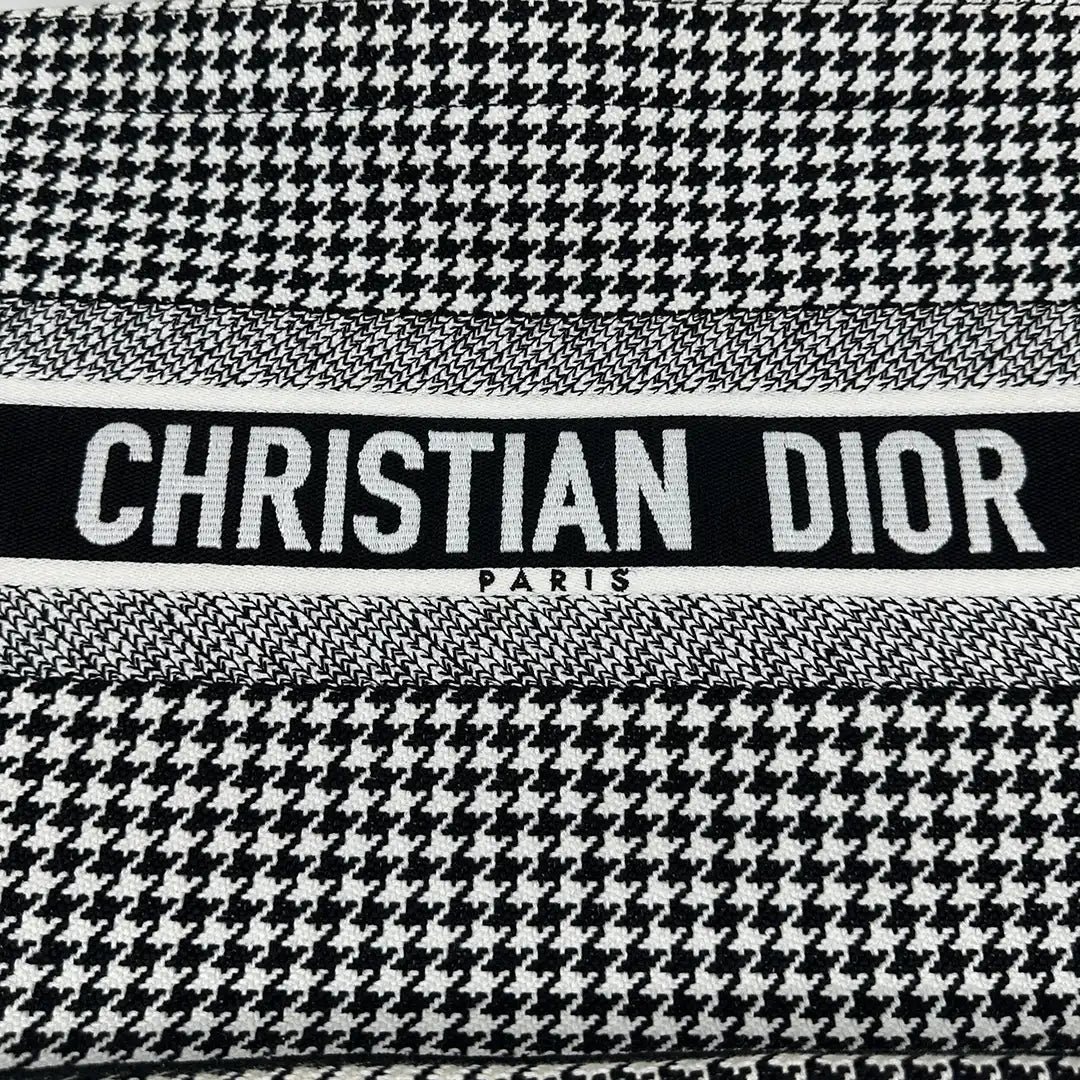 Dior Dior Booktote medium houndstooth black white/ very good Zwart