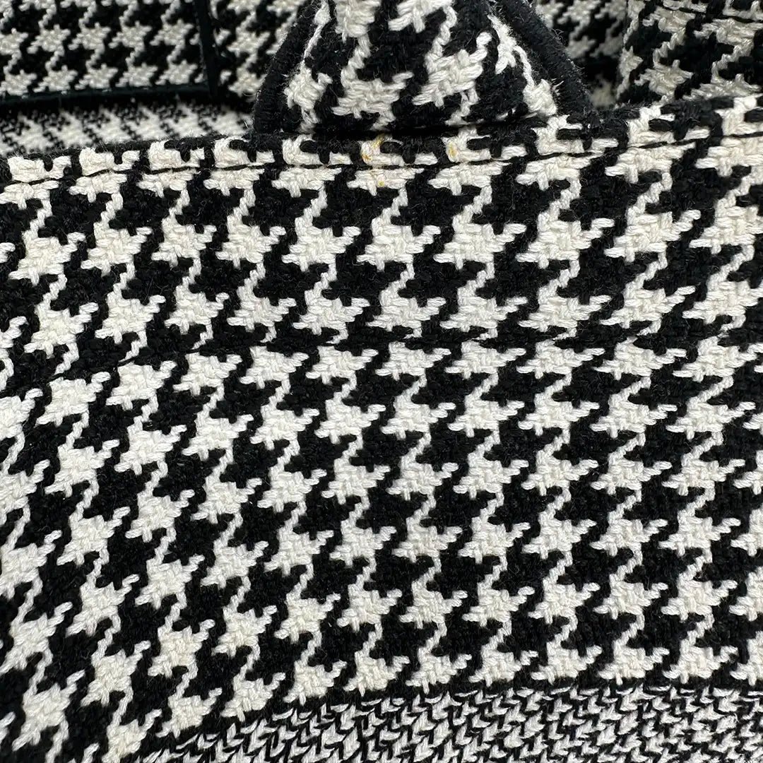 Dior Dior Booktote medium houndstooth black white/ very good Zwart