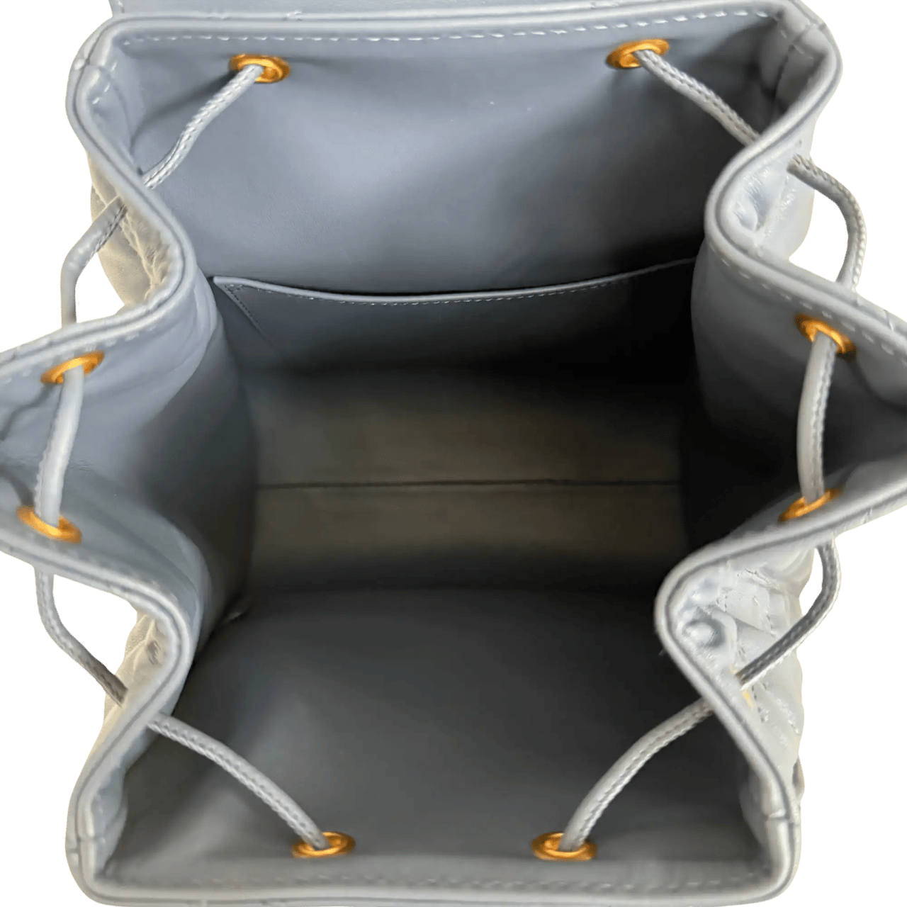 Dior Dior Medium Caro Backpack Denim blue Macrocannage lambskin / as good as new Blauw