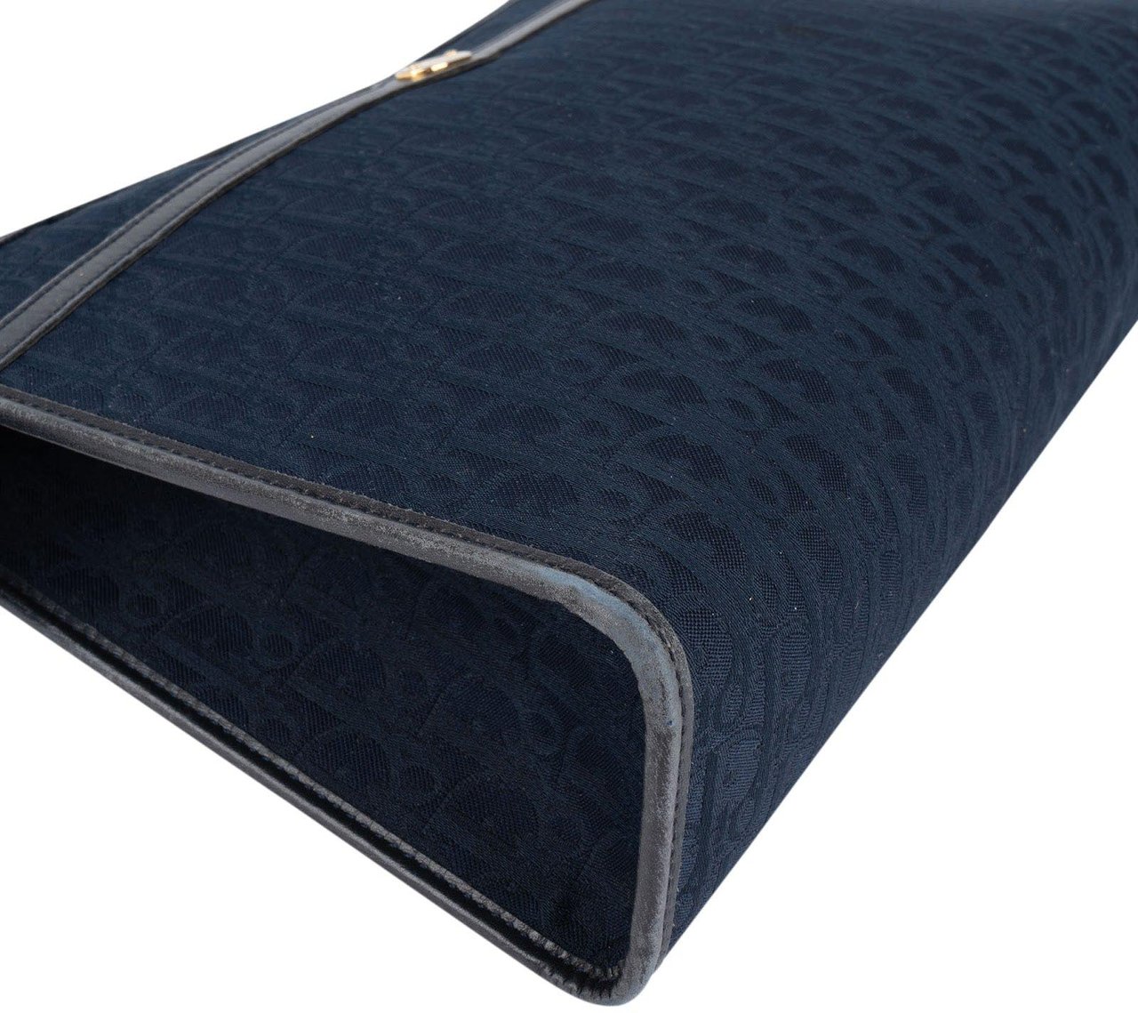 Dior Christian Dior Trotter Monogram Clutch Navy