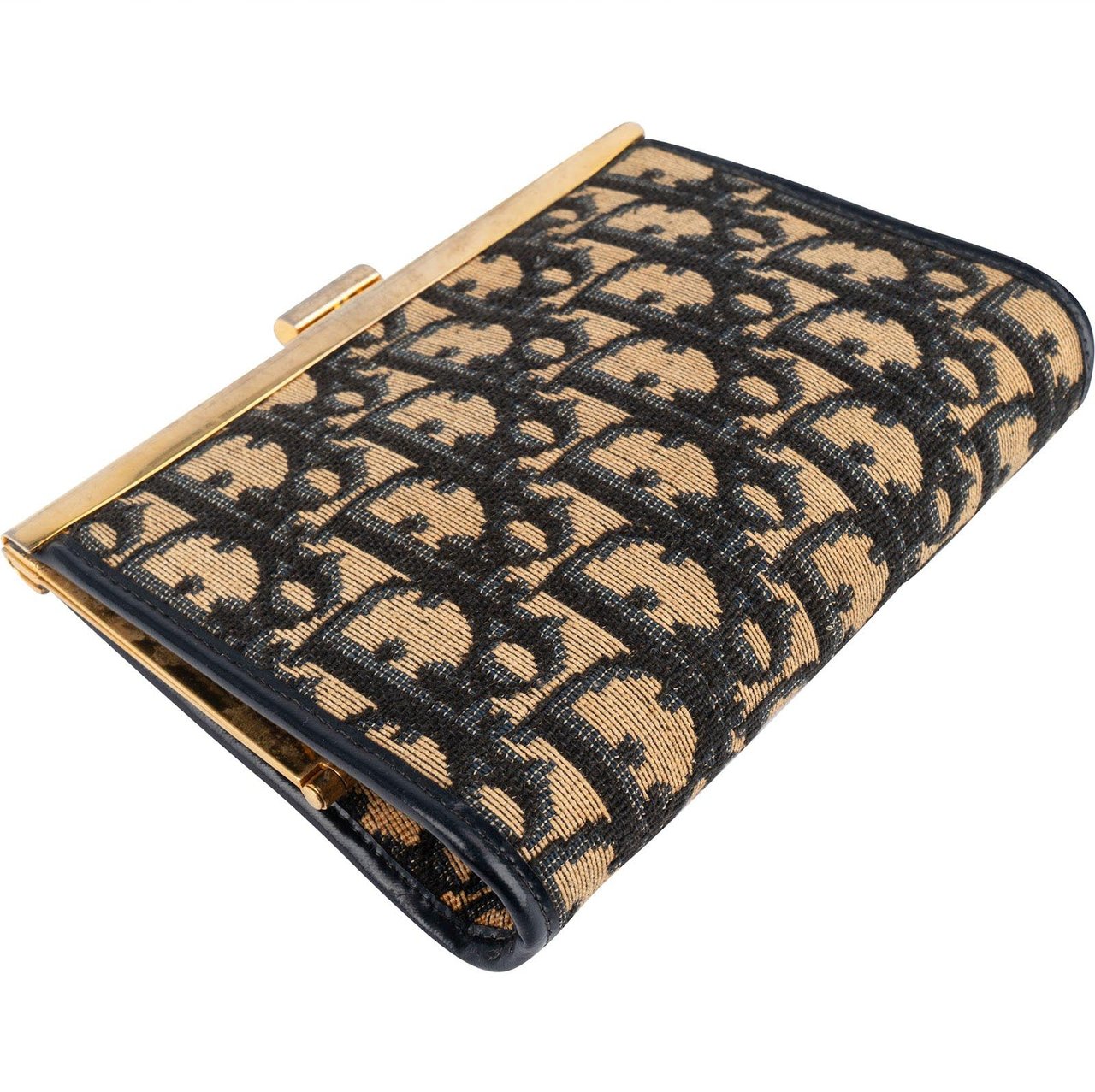 Dior Christian Dior Trotter Monogram Vintage Pouch Navy